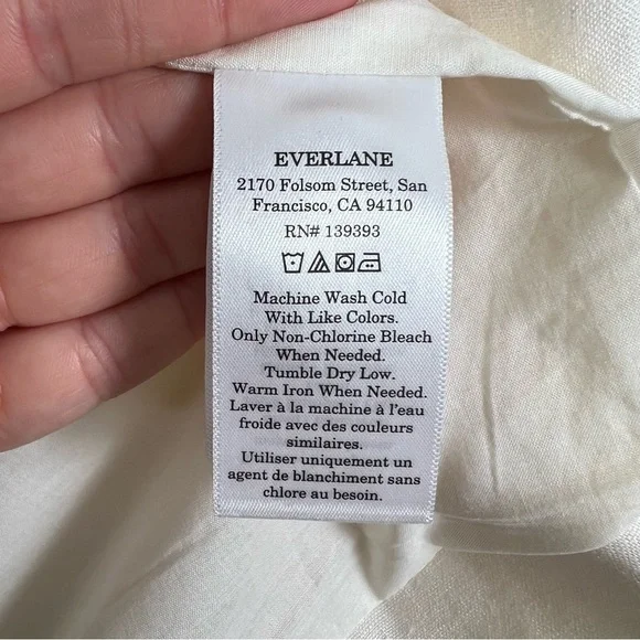 Everlane The Oversized Blazer in Linen in Bone Cream Size 12 Office - Picture 11 of 14